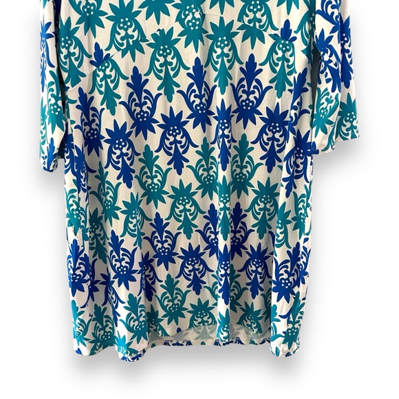 Boden Tropical Stamp Tori Jersey Stretch Printed Mini Dress Size 16/18 Long - Picture 5 of 10